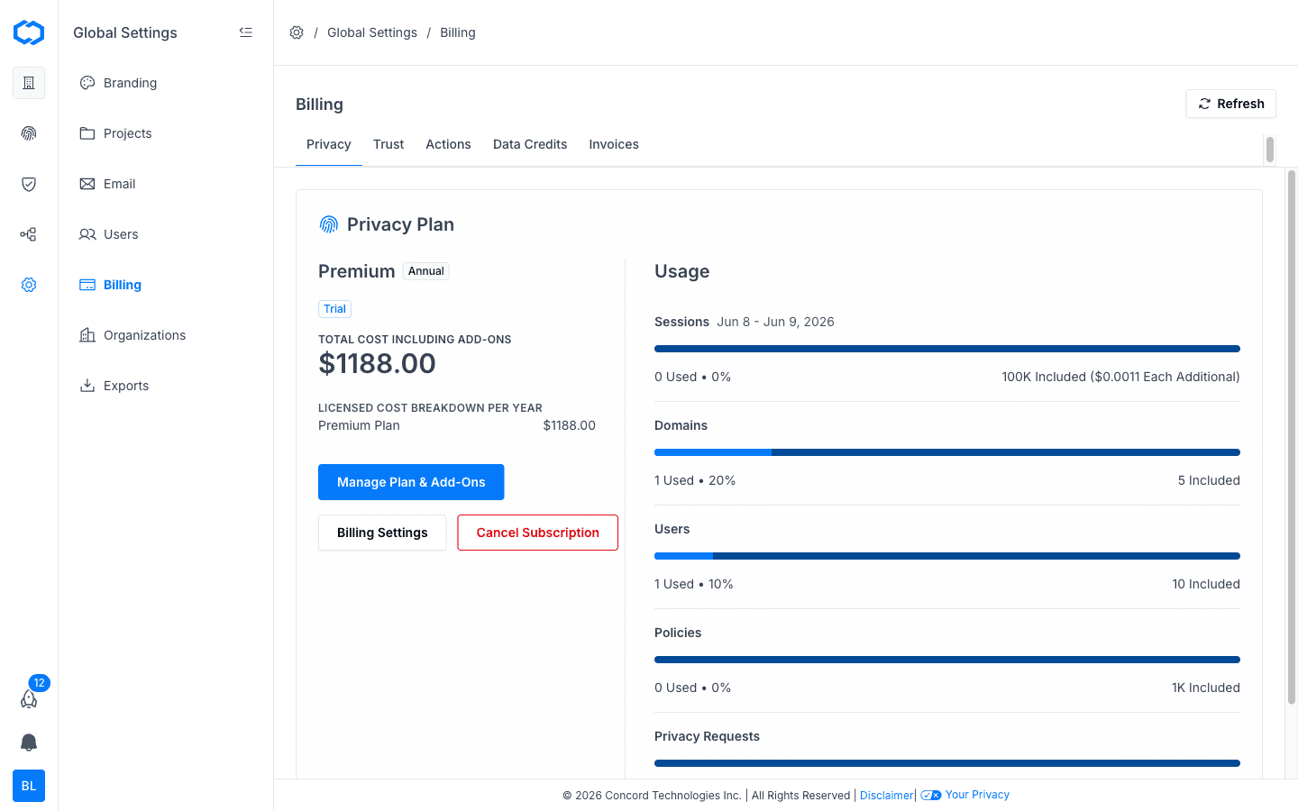 Billing overview