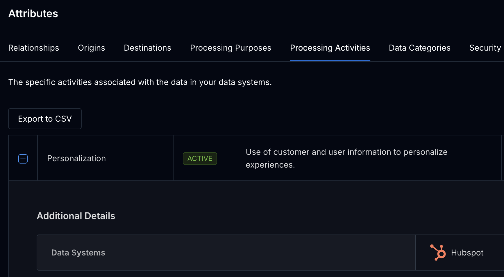 Processing Activities | Concord