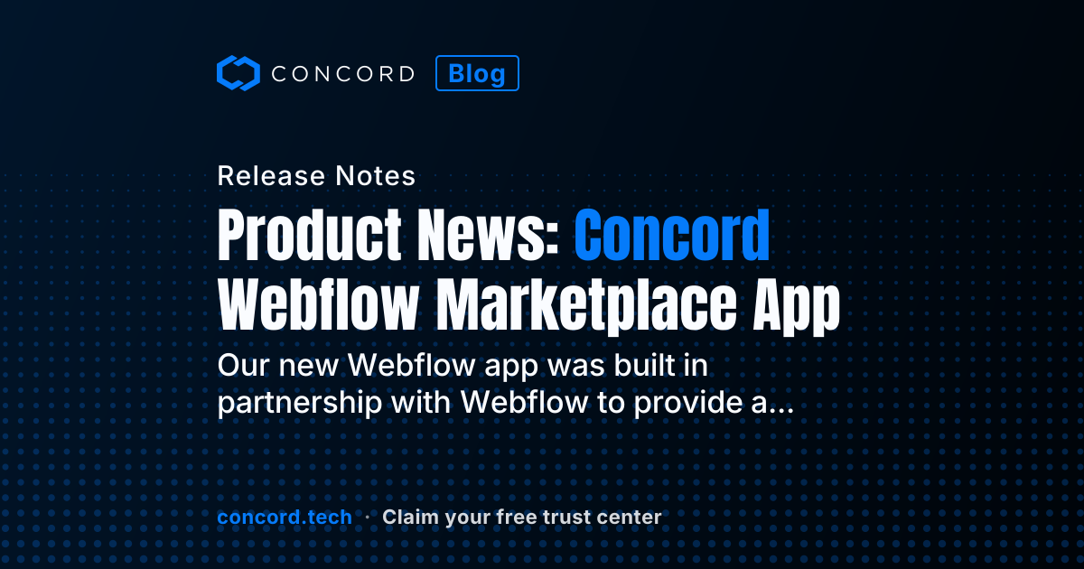 Product News: Concord Partners with Webflow to Offer Marketplace App