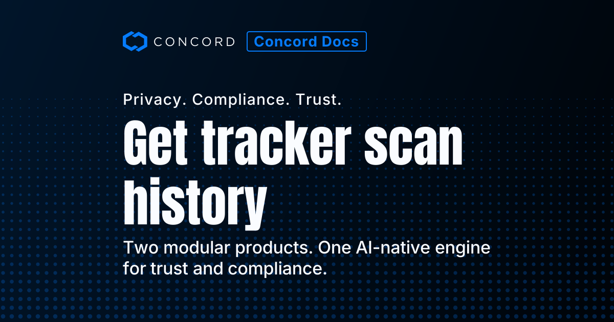 Get tracker scan history | Concord