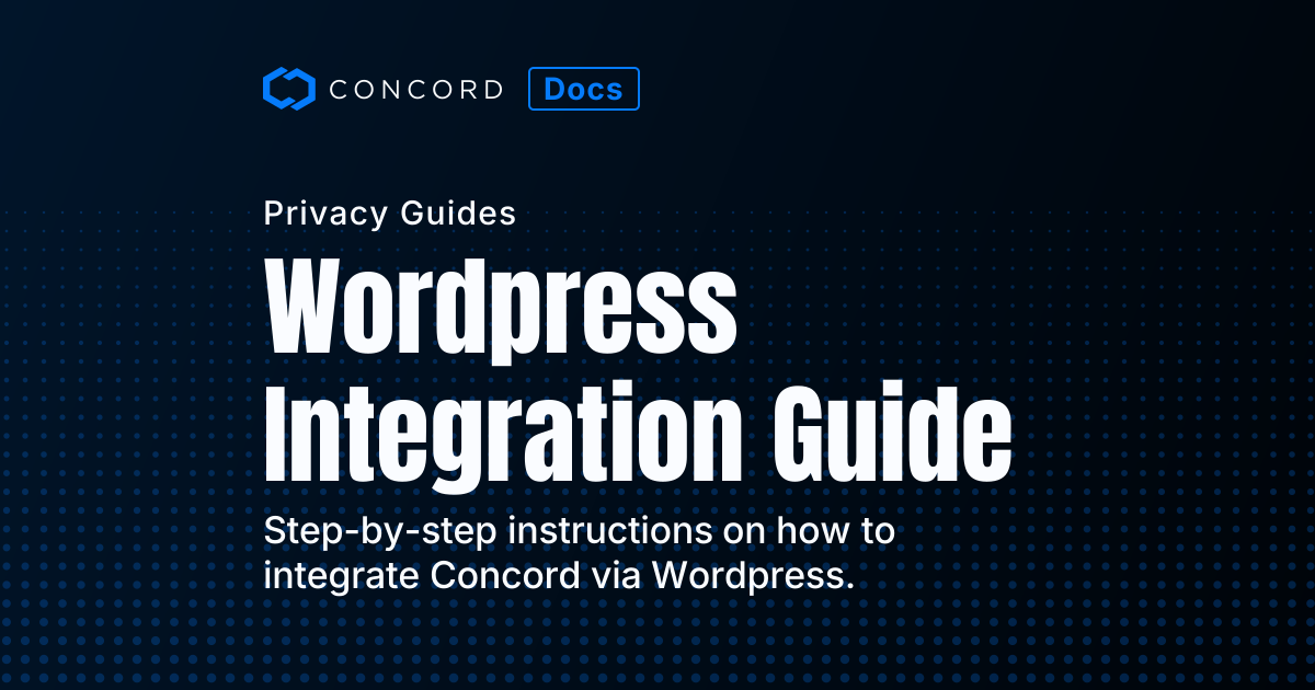 Wordpress Integration Guide | Concord